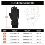 Coskefy Coldproof Touchscreen Ski Gloves