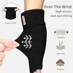 SUTIYO Cozy Fingerless Winter Gloves - Black