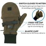 Zeltauto Men's Convertible Thinsulate Mittens - Army Green