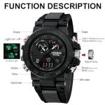 LN LENQIN Men's Waterproof Digital Sports Watch