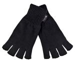 Men's Black Thinsulate Fingerless Fashion Gloves