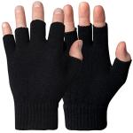 DOVORTEX Winter Knit Fingerless Gloves - Black