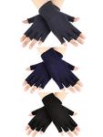 3 Pairs Fingerless Knit Gloves for All
