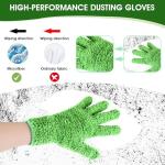 Reusable Microfiber Dusting Mitts for Home Cleaning
