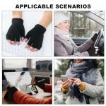 4 Pairs Black Fingerless Gloves for All Activities