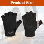 Fingerless Gym Gloves with Touchscreen and Anti-Slip