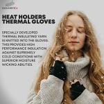 DOVORTEX Winter Knit Fingerless Gloves - Black