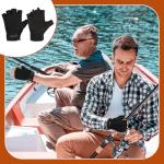 Fingerless Gym Gloves with Touchscreen and Anti-Slip