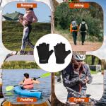 Fingerless Gym Gloves with Touchscreen and Anti-Slip