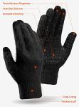 Warm Touch Screen Gloves for Winter - Black