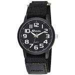 Ravel Men's Black Work Watch with Easy Strap