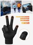 Warm Touch Screen Gloves for Winter - Black