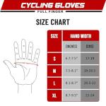 I Kua Fly Full Finger Cycling Gloves - Black