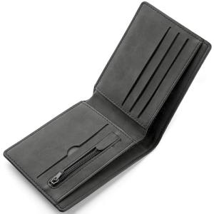 Slim Leather Wallet for Men with Card Holder