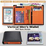 TEEHON® RFID Blocking Men's Wallet with Coin Pocket