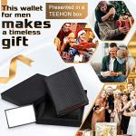 TEEHON® RFID Blocking Men's Wallet with Coin Pocket