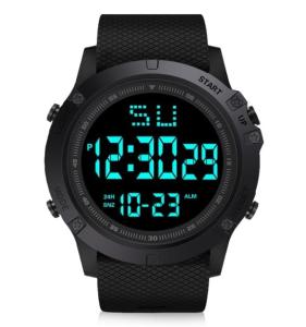 Men's Waterproof Digital Watch with LED Alarm