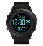Men's Waterproof Digital Watch with LED Alarm