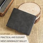 Slim Leather Wallet for Men with Card Holder