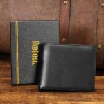 Slim RFID Blocking Leather Wallet for Men
