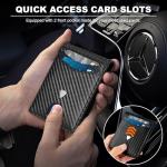 Slim RFID Blocking Carbon Fiber Wallet for Men