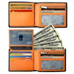 Slim Bifold RFID Blocking Men's Wallet with 2 ID Windows