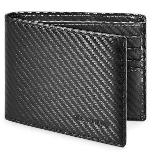 Men's Black RFID Blocking Leather Wallet