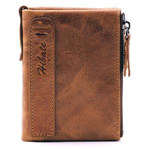 Men's RFID Blocking Leather Wallet with Coin Pocket