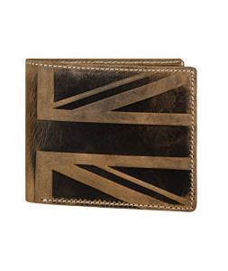 Hudson & James Distressed Leather Wallet with Coin Pocket