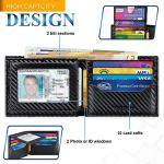 Men's Black RFID Blocking Leather Wallet