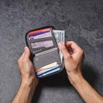 Eco-Friendly Grey Bi-Fold Wallet with RFiD Protection
