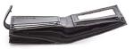 Men's Black RFID Blocking Leather Wallet with Zipper