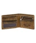 Hudson & James Distressed Leather Wallet with Coin Pocket