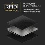Men's Slim RFID Wallet in Black Saffiano