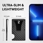 RealPlus Carbon Fiber Wallet - RFID Blocking Minimalist