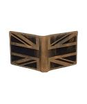 Hudson & James Distressed Leather Wallet with Coin Pocket