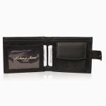 Hudson & James Black Leather Bifold Wallet with Gift Box
