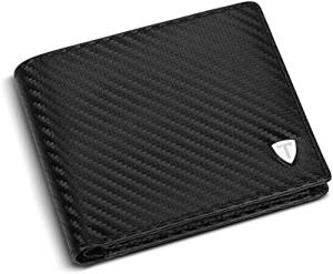 Stylish Leather RFID Wallet for Men with Coin Pocket