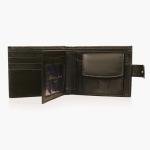 Hudson & James Black Leather Bifold Wallet with Gift Box