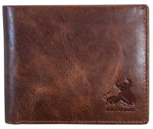 BULL GUARD Men's RFID Blocking Leather Bifold Wallet