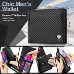 Stylish Leather RFID Wallet for Men with Coin Pocket