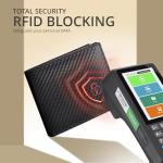 Slim RFID Blocking Leather Wallet for Men