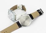 Casual Black & White Analog Quartz Wrist Watch