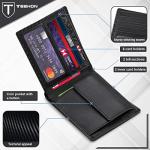 Stylish Leather RFID Wallet for Men with Coin Pocket