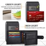 RFID Blocking Leather Wallet for Men - Black