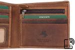 Visconti Men's RFID Small Leather Bifold Wallet