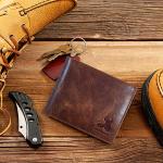 BULL GUARD Men's RFID Blocking Leather Bifold Wallet
