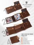 GSG Since 1998 Men's Leather Wallet with Coin Pocket