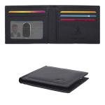Men's RFID Leather Bifold Wallet - Nappa Black