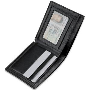 Slim PU Leather Wallet for Men and Women